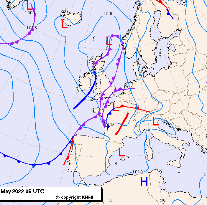 Previsioni meteo per lunedì 23, martedì 24, mercoledì 25 (maggio)