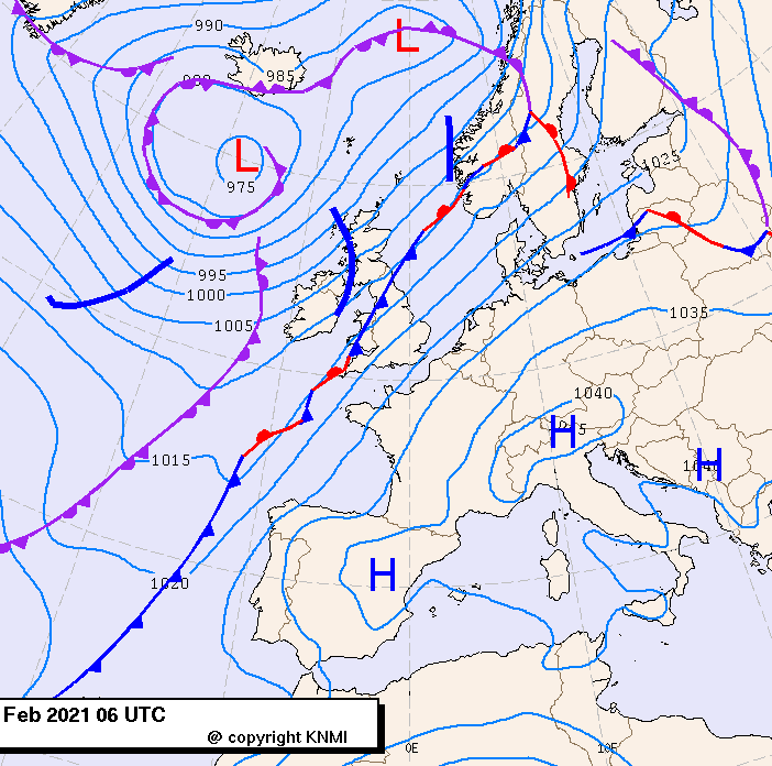 Previsioni meteo per mercoledì 24, giovedì 25, venerdì 26 (febbraio)