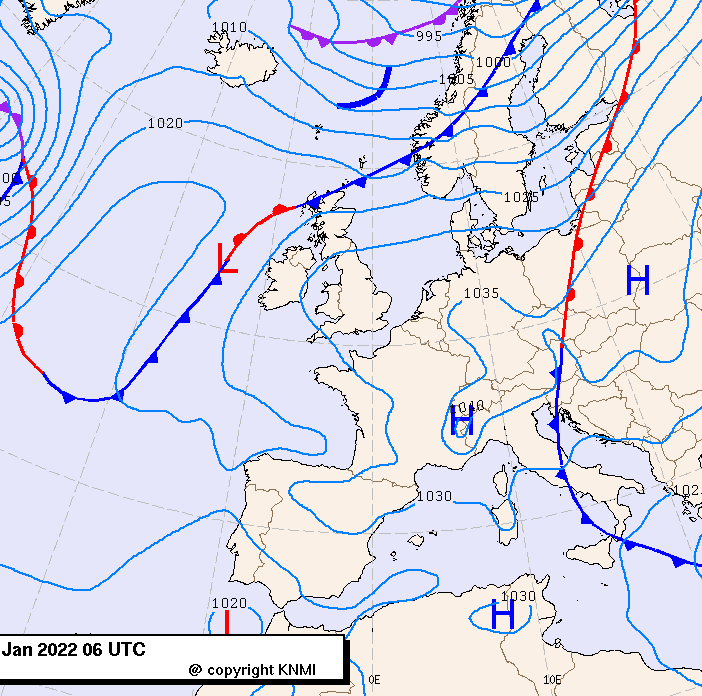 Previsioni meteo per lunedì 24, martedì 25, mercoledì 26 (gennaio)