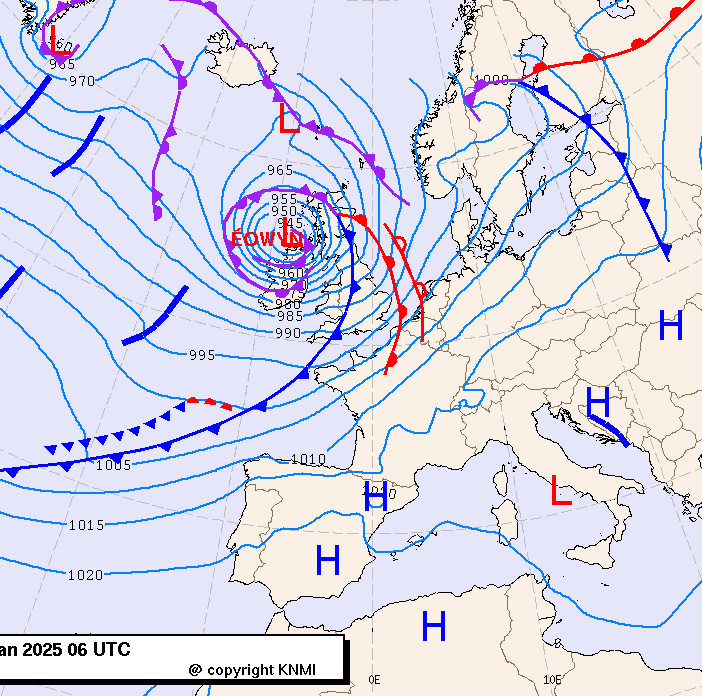 Previsioni meteo per venerdì 24, sabato 25, domenica 26 (gennaio)