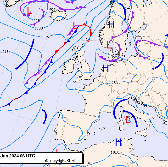 Previsioni meteo per lunedì 24, martedì 25, mercoledì 26 (giugno)