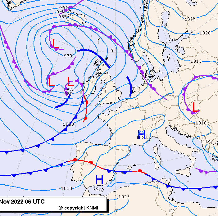 Previsioni meteo per giovedì 24, venerdì 25, sabato 26 (novembre)