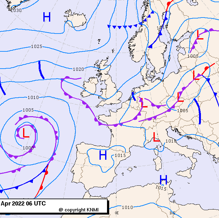 Previsioni meteo per lunedì 25, martedì 26, mercoledì 27 (aprile)