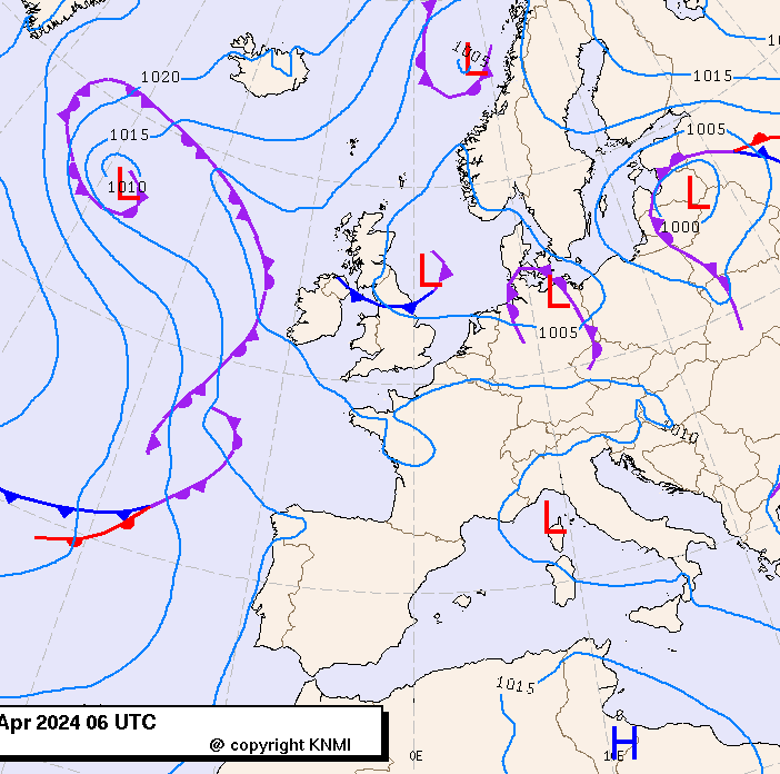 Previsioni meteo per giovedì 25, venerdì 26, sabato 27 (aprile)