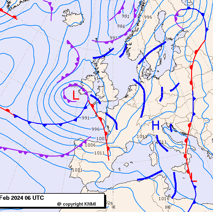 Previsioni meteo per domenica 25, lunedì 26, martedì 27 (febbraio)