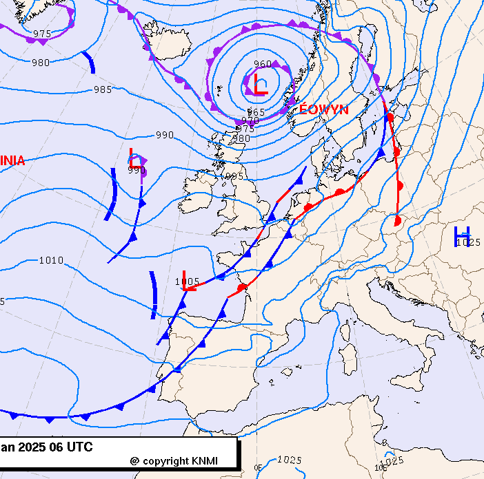 Previsioni meteo per sabato 25, domenica 26, lunedì 27 (gennaio)