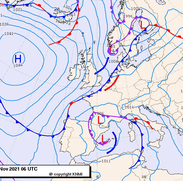 Previsioni meteo per giovedì 25, venerdì 26, sabato 27 (novembre)