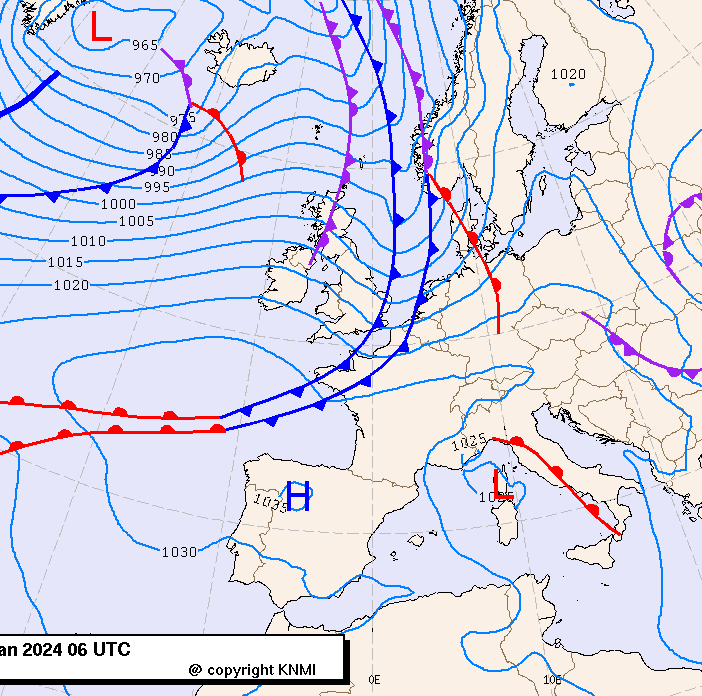 Previsioni meteo per venerdì 26, sabato 27, domenica 28 (gennaio)