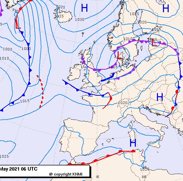 Previsioni meteo per mercoledì 26, giovedì 27, venerdì 28 (maggio)