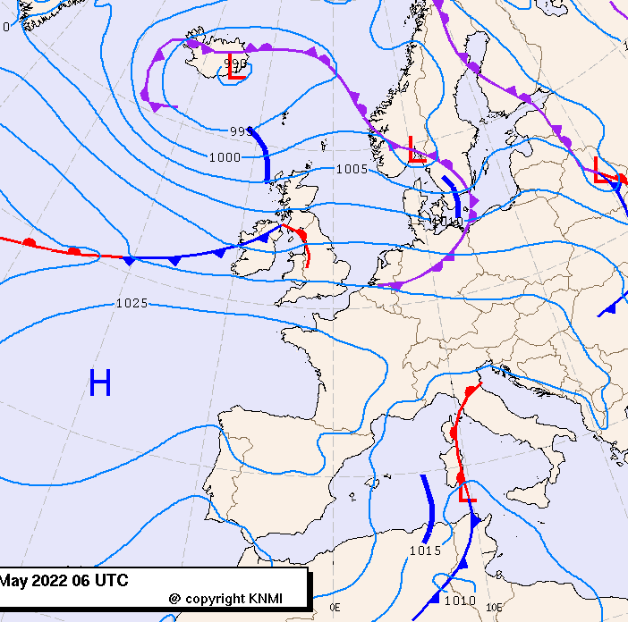 Previsioni meteo per giovedì 26, venerdì 27, sabato 28 (maggio)