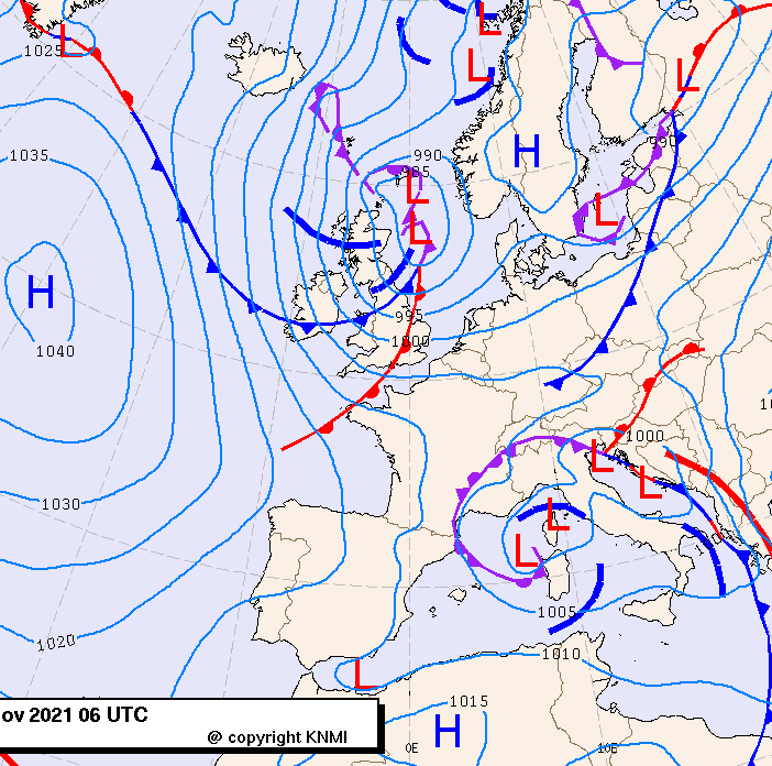 Previsioni meteo per venerdì 26, sabato 27, domenica 28 (novembre)