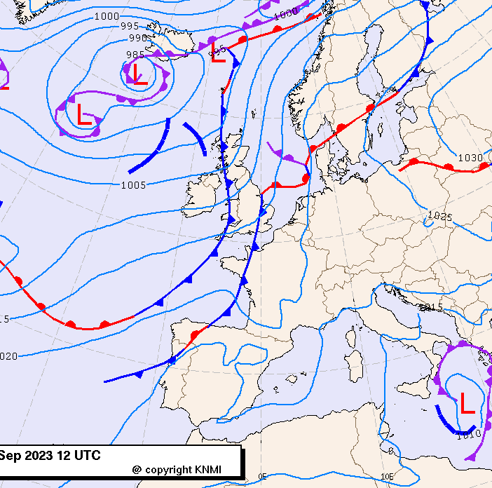 Previsioni meteo per martedì 26, mercoledì 27, giovedì 28 (settembre)