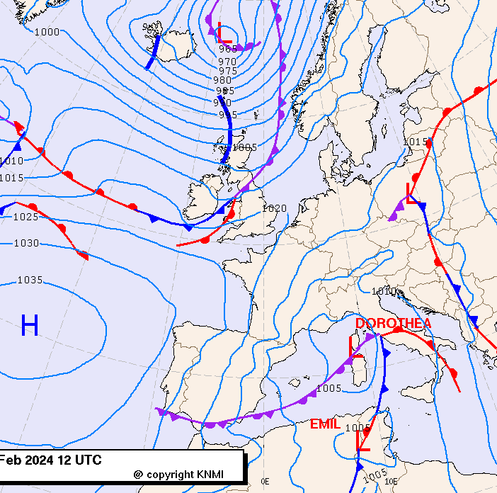 Previsioni meteo per martedì 27, mercoledì 28, giovedì 29 (febbraio)
