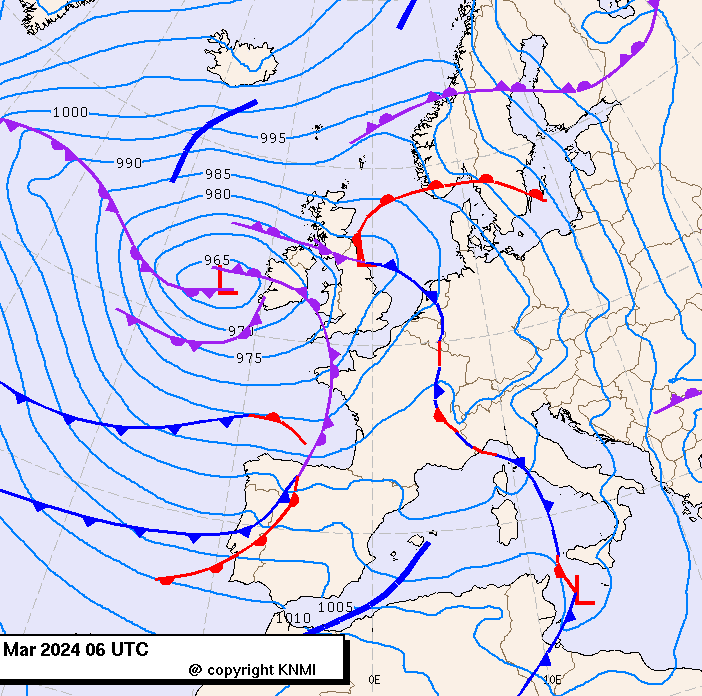 Previsioni meteo per mercoledì 27, giovedì 28, venerdì 29 (marzo)
