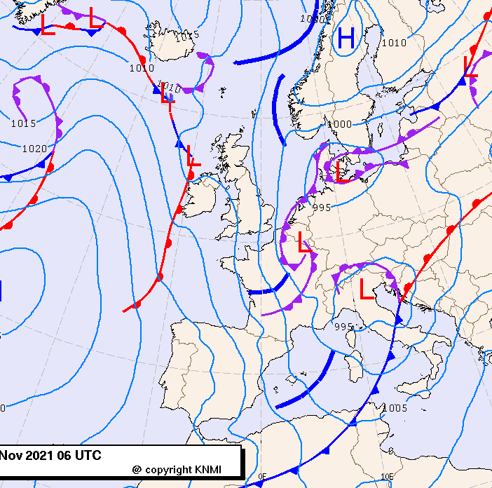 Previsioni meteo per domenica 28, lunedì 29, martedì 30 (novembre)