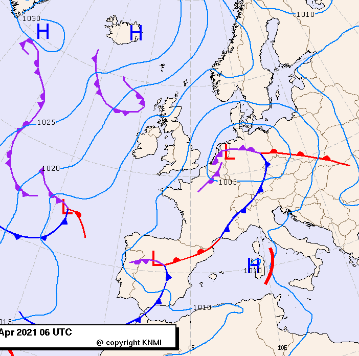 Previsioni meteo per giovedì 29, venerdì 30, sabato 1 (aprile-maggio)