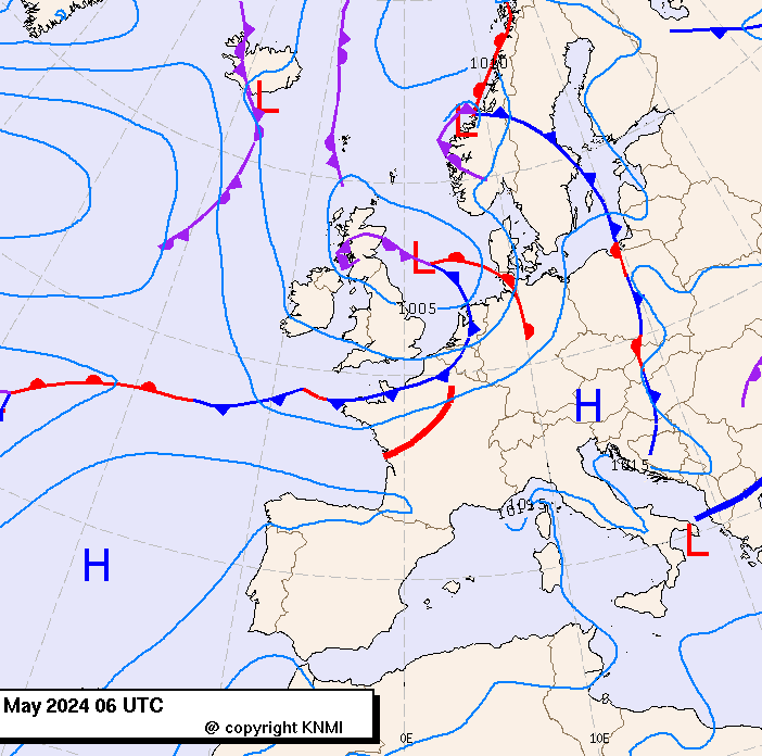 Previsioni meteo per mercoledì 29, giovedì 30, venerdì 31 (maggio)