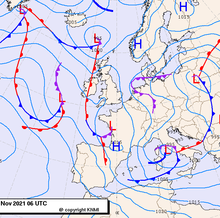 Previsioni meteo per lunedì 29, martedì 30, mercoledì 1 (novembre-dicembre)
