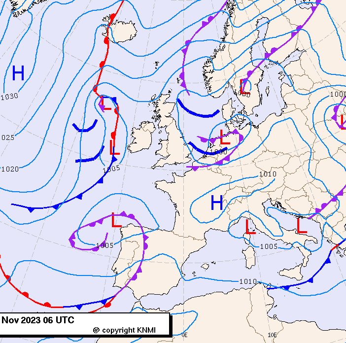 Previsioni meteo per mercoledì 29, giovedì 30, venerdì 1 (novembre-dicembre)