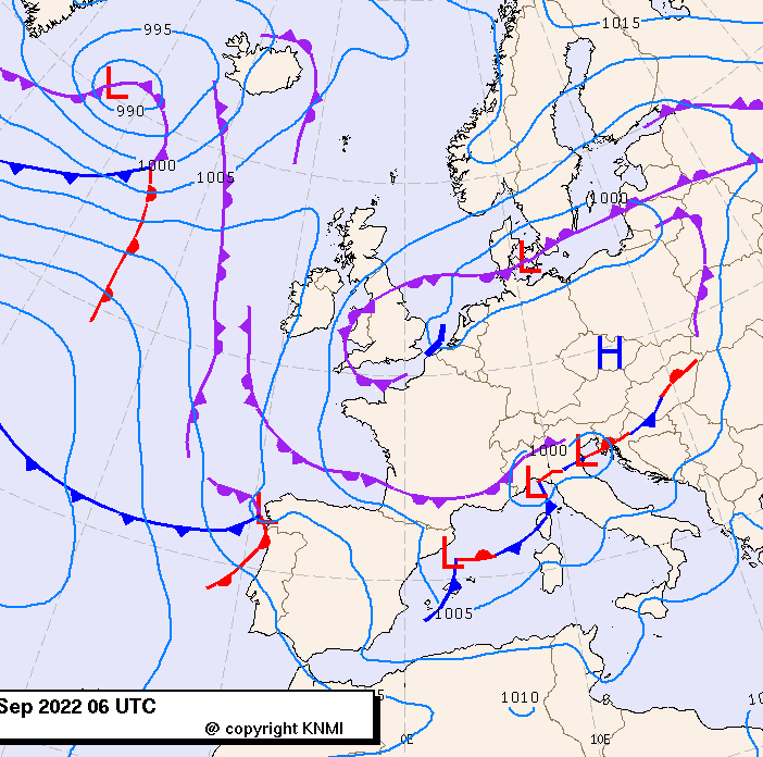 Previsioni meteo per giovedì 29, venerdì 30, sabato 1 (settembre-ottobre)