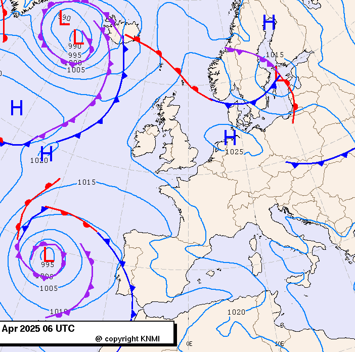 Previsioni meteo per mercoledì 30, giovedì 1, venerdì 2 (aprile-maggio)