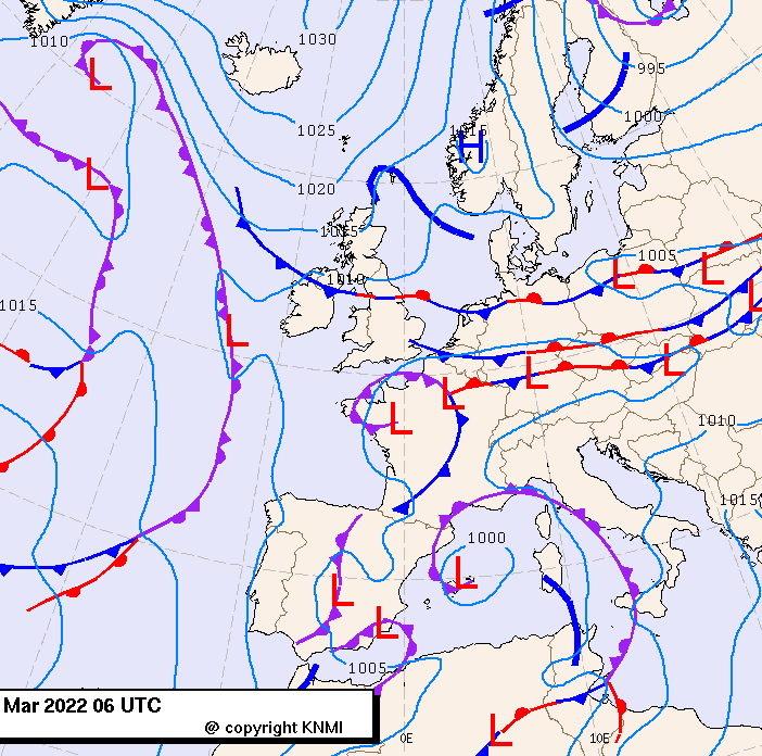 Previsioni meteo per mercoledì 30, giovedì 31, venerdì 1 (marzo-aprile)