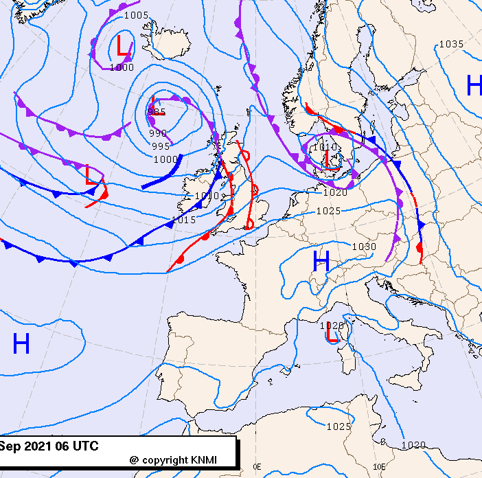 Previsioni meteo per giovedì 30, venerdì 1, sabato 2 (settembre-ottobre)