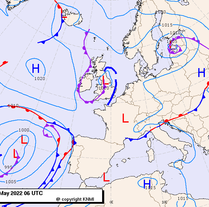 Previsioni meteo per martedì 31, mercoledì 1, giovedì 2 (maggio-giugno)