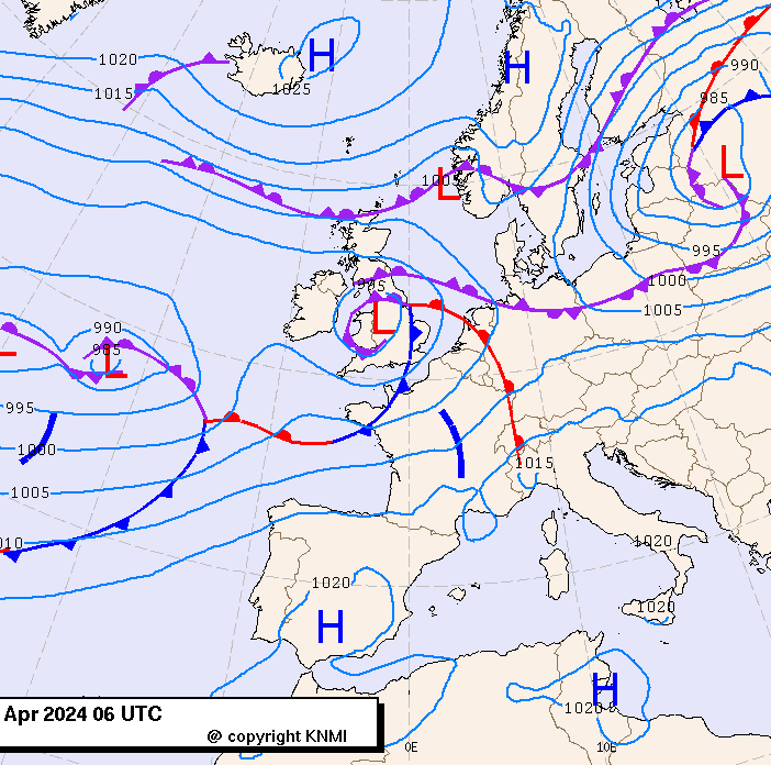 Previsioni meteo per mercoledì 3, giovedì 4, venerdì 5 (aprile)