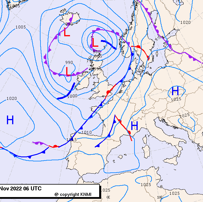 Previsioni meteo per giovedì 3, venerdì 4, sabato 5 (novembre)