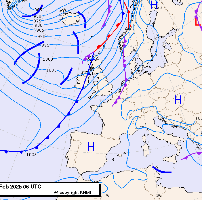 Previsioni meteo per martedì 4, mercoledì 5, giovedì 6 (febbraio)