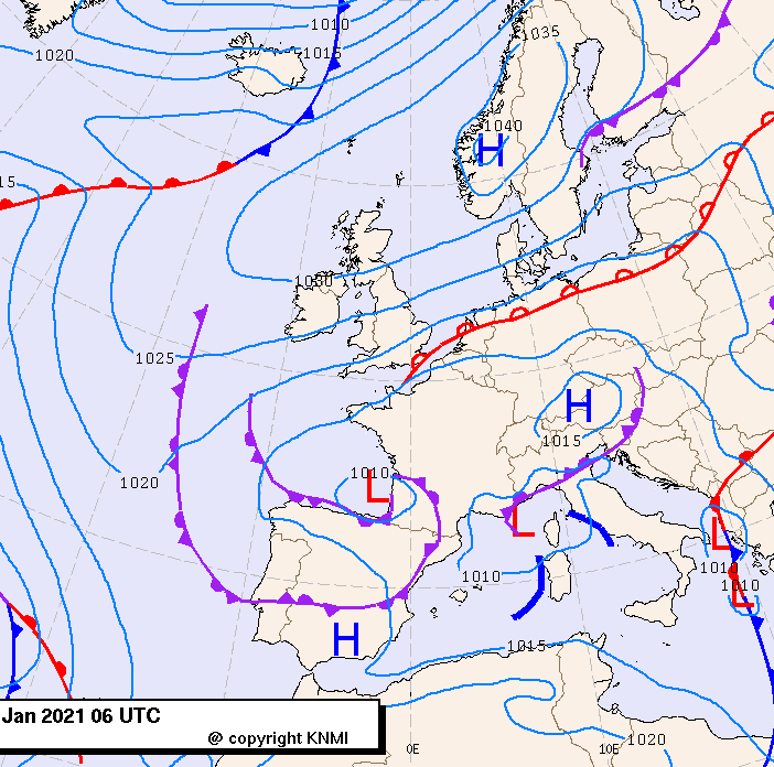 Previsioni meteo per lunedì 4, martedì 5, mercoledì 6 (gennaio)