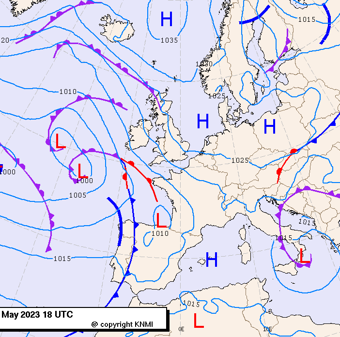 Previsioni meteo per giovedì 4, venerdì 5, sabato 6 (maggio)