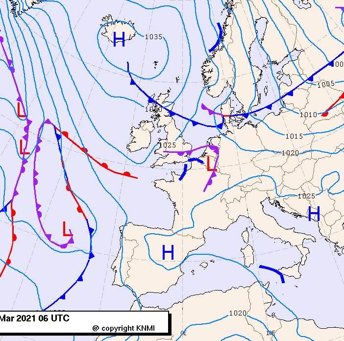 Previsioni meteo per giovedì 4, venerdì 5, sabato 6 (marzo)