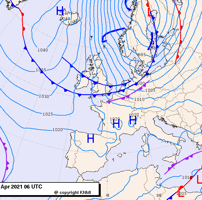 Previsioni meteo per lunedì 5, martedì 6, mercoledì 7 (aprile)