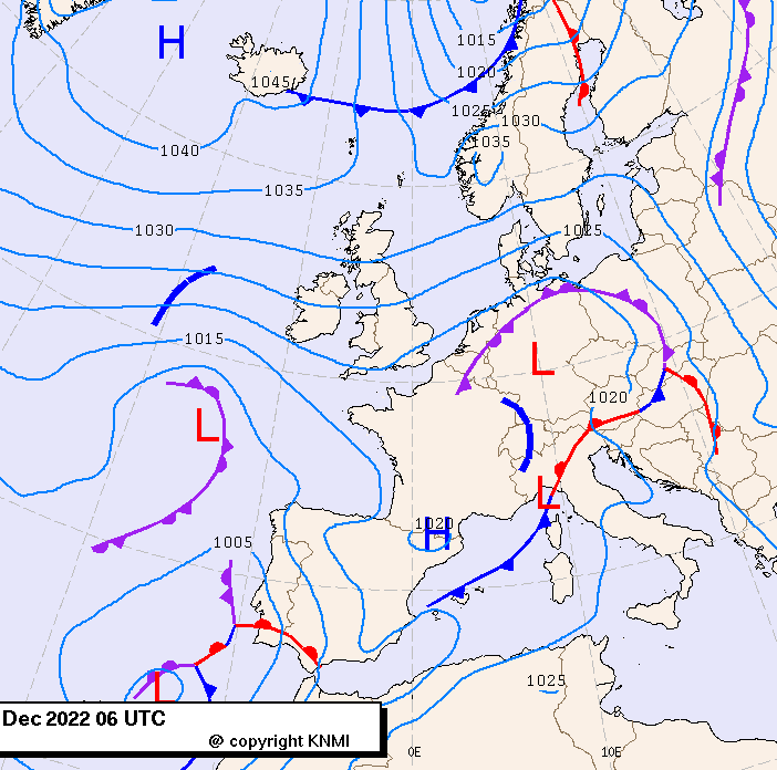 Previsioni meteo per lunedì 5, martedì 6, mercoledì 7 (dicembre)