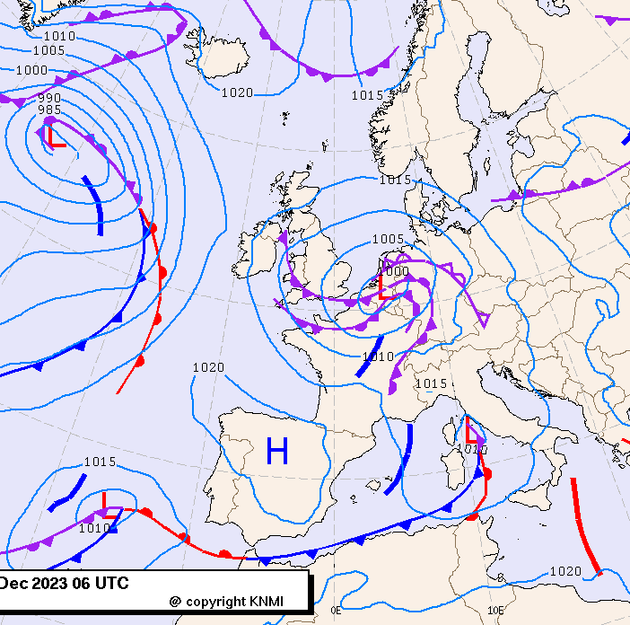 Previsioni meteo per martedì 5, mercoledì 6, giovedì 7 (dicembre)