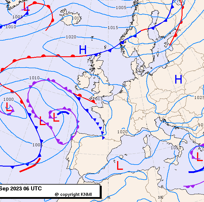 Previsioni meteo per martedì 5, mercoledì 6, giovedì 7 (settembre)