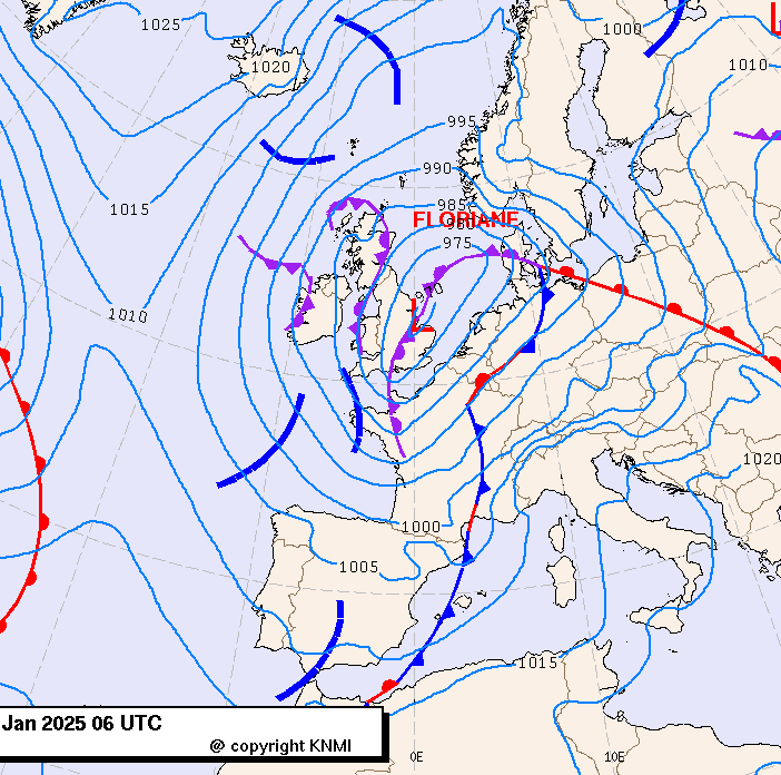 Previsioni meteo per lunedì 6, martedì 7, martedì 8 (gennaio)