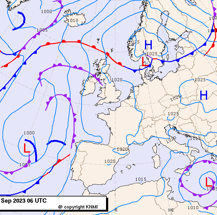 Previsioni meteo per mercoledì 6, giovedì 7, venerdì 8 (settembre)