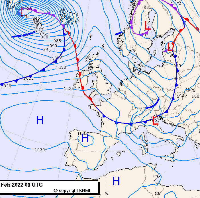 Previsioni meteo per lunedì 7, martedì 8, mercoledì 9 (febbraio)