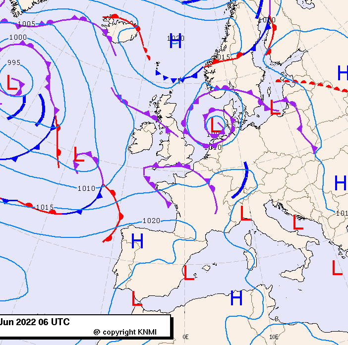 Previsioni meteo per martedì 7, mercoledì 8, giovedì 9 (giugno)