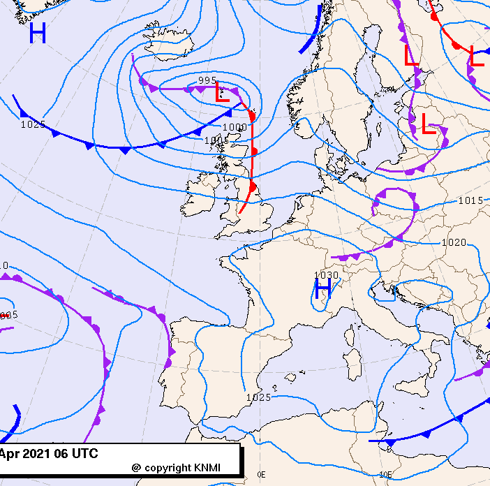 Previsioni meteo per giovedì 8, venerdì 9, sabato 10 (aprile)