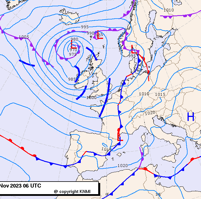 Previsioni meteo per giovedì 9, venerdì 10, sabato 11 (novembre)