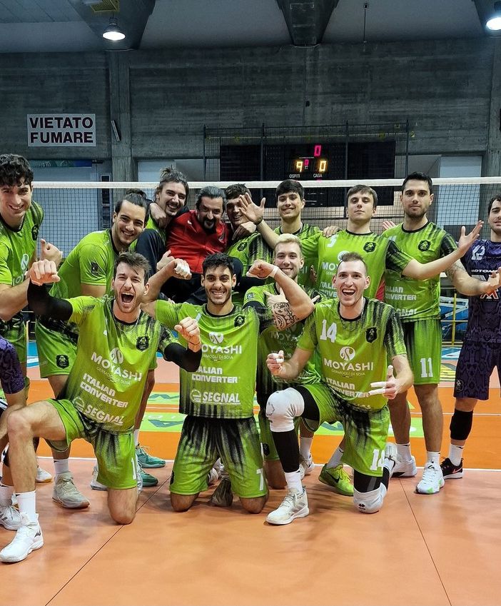 Volley serie A3: urlo liberatorio Moyashi, con Salsomaggiore arrivano i 3 punti