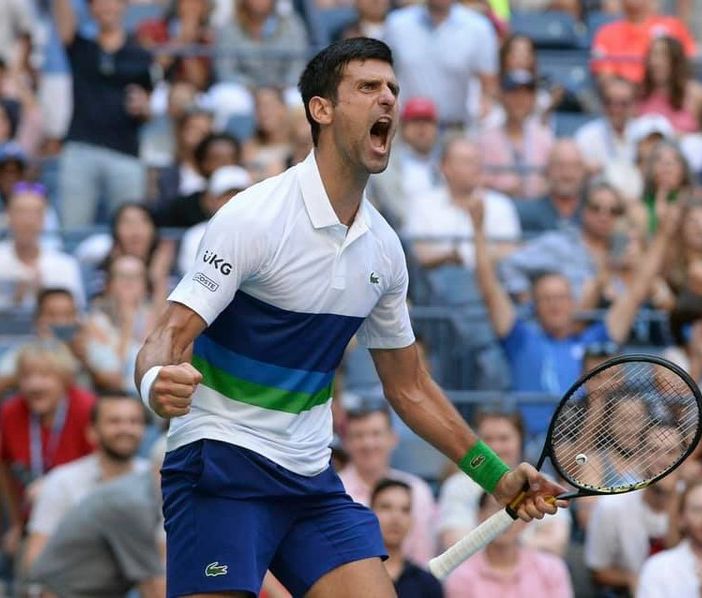 Novak Djokovic in una foto tratta dalla sua pagina Facebook