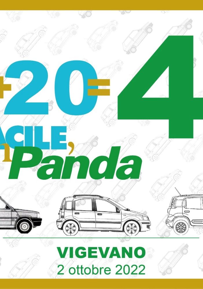 Vigevano: domenica 2 ottobre un mega-raduno per i 40 anni di Fiat Panda