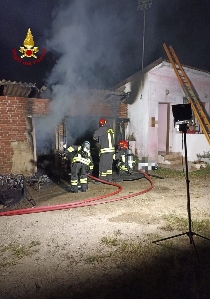 Palestro: fiamme in abitazione, intervengono i Vigili del fuoco