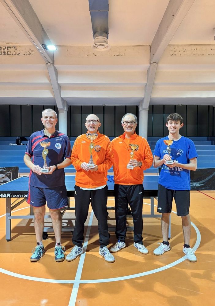 Tennistavolo: torneo provinciale, piazza d’onore per Sebastiano Tuccitto e Marco Sigurtà nelle rispettive categorie