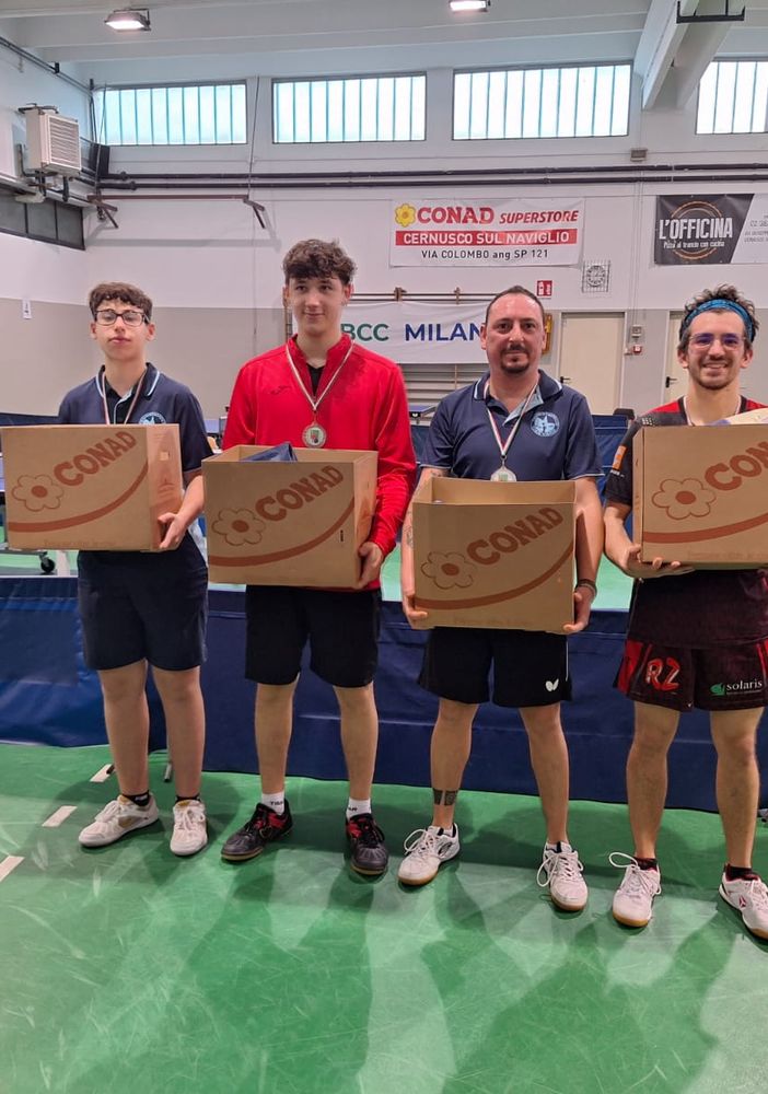 Tennistavolo torneo provinciale, nell’over 1500 il TT Vigevano Sport porta due atleti sul podio. Secondo Elefante, terzo Peluso